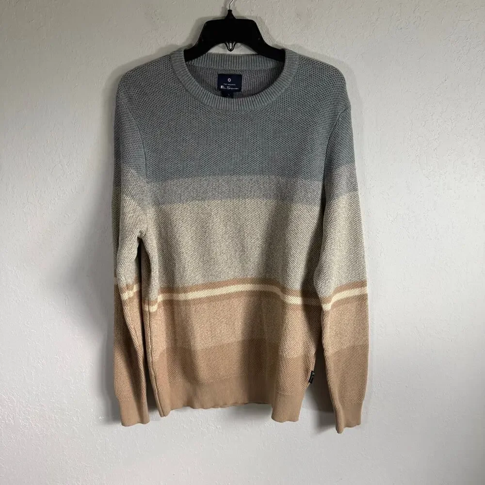 Men’s NWT L Ben Sherman Academic Fall Preppy Business Casual Minimalist Sweater